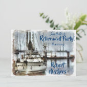 退職パーティー – セーリング航海の 招待状 (スタンド正面)