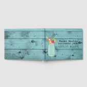 退職パーティー | メイスンジャー素朴フラワーウッド ゲストブック (全面)