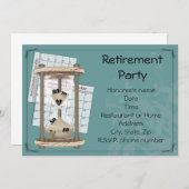 退職パーティー 招待状 (正面/裏面)