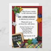 退職パーティー 招待状 (正面/裏面)