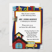 退職パーティー 招待状 (正面/裏面)