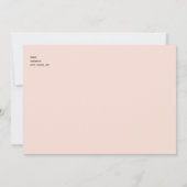 退職パーティー「最悪じゃない」 ピンク＆ブラック 招待状 (裏面)