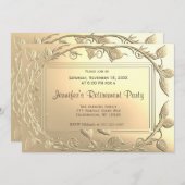 退職パーティー | 現代の優雅な招待状 招待状 (正面/裏面)