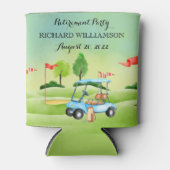 退職パーティー 缶クーラー (正面)