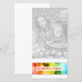 退職パーティー(虹《写真》ぼけ味) (正面/裏面)