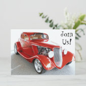 退職パーティー、誕生日、オートショーへの招待状 招待状 (スタンド正面)