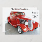 退職パーティー、誕生日、オートショーへの招待状 招待状 (正面/裏面)