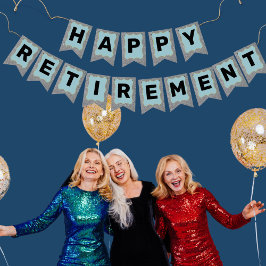 退職パーティー、退職した単クラシックに、ヴィンテージ バンティングフラッグ