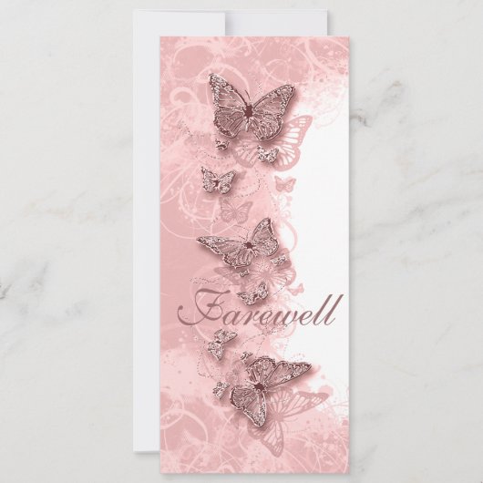 退職パーティー 送別会 オーダーメイド 招待状 (正面)