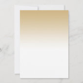 退職パーティー-金ゴールド白 招待状 (裏面)