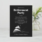 退職パーティー 黒と白 新たな章 招待状 (スタンド正面)