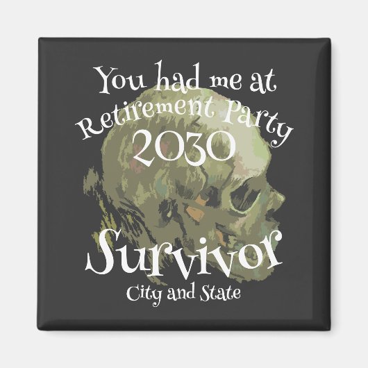 退職パーティー 2030 2031 2032 2034 2035 2036 マグネット (正面)