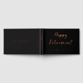 退職パーティー、Happy Retirement離れのパーティー ゲストブック (全面)