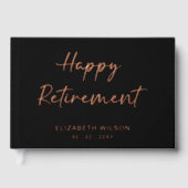 退職パーティー、Happy Retirement離れのパーティー ゲストブック (正面)