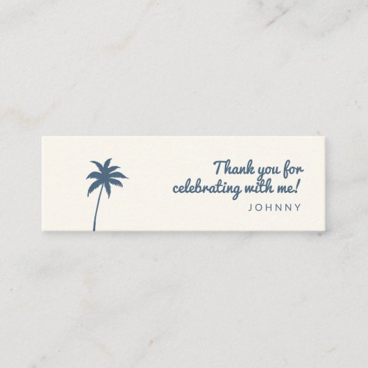 退職パーティーqrコードソーシャルメディアカード スキニー名刺 (正面)