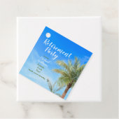 退職ビーチテーマパーティーフレンドフードおもしろい フェイバータグ (インサイチュ)