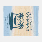 退職ビーチハンモックリラックス フリースブランケット (正面(横))