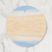 退職ビーチパームツリーズパーティーありがとう フェイバータグ (裏面)