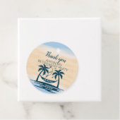 退職ビーチパームツリーズパーティーありがとう フェイバータグ (インサイチュ)