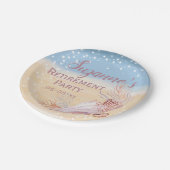 退職ビーチ沿岸パーティー ペーパープレート (アングル)