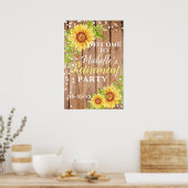 退職フローラひまわり素朴パーティー歓迎 ポスター (キッチン)