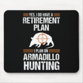 退職プラおもしろいンアルマディロポッサム狩りHun マウスパッド (正面)