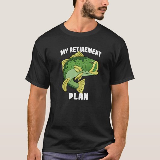 退職プランおもしろフィッシング2 Tシャツ (正面)