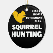 退職プランリス狩りリス狩り セラミックオーナメント (左)