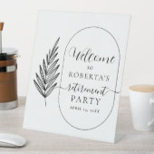 退職モダンミニマルパーティー歓迎 台座サイン (インサイチュ)