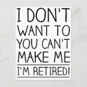 退職ユーモアのある引用文 ポストカード (正面)