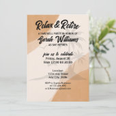 退職リラックスと退職会社のお別れパーティー 招待状 (スタンド正面)