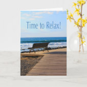 退職リラックス時間 カード (黄色い花)