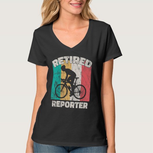 退職レポ退職したータ Tシャツ (正面)