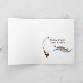 退職ヴィンテージ魚釣りポール カード (内部)