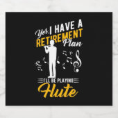 退職予定私が笛遊になる ビールラベル (シングルラベル)