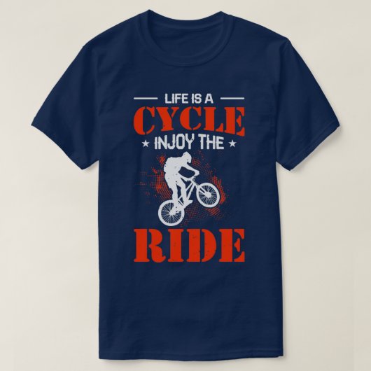 退職予定自転車(18) Tシャツ (デザイン正面)