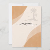 退職会社送別パーティの招待状 招待状 (裏面)