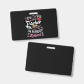 退職先生退職した先生が月曜にハッピー バッジ (正面＆裏面)