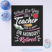 退職先生退職した先生ハッピーオン月曜日 チラシ (シングル)