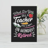 退職先生退職した先生ハッピーオン月曜日 招待状 (スタンド正面)