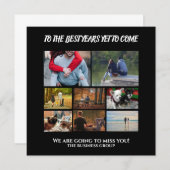 退職写真コラージュ事業別カスタム別 (正面/裏面)