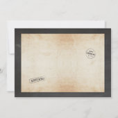 退職写真チョークラスティックパーティー招待状 招待状 (裏面)