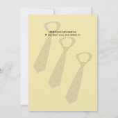 退職別のテンションモダンシンプルパーティー 招待状 (裏面)