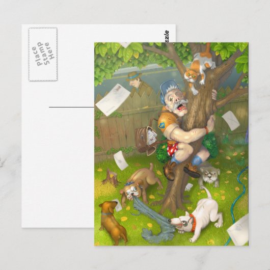 退職前日2名 ポストカード (正面/裏面)