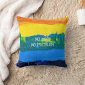 退職名おもしろい問題あり芸術的色彩の鮮やか クッション (ブランケット)