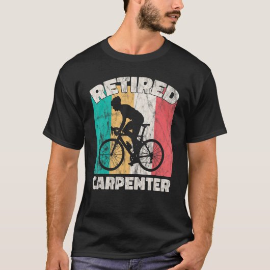 退職大工退職した師 Tシャツ (正面)