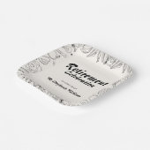 退職学校先生お祝いパーティー ペーパープレート (傾斜あり)