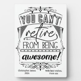 退職引用文タイポグラフィ フォトプラーク