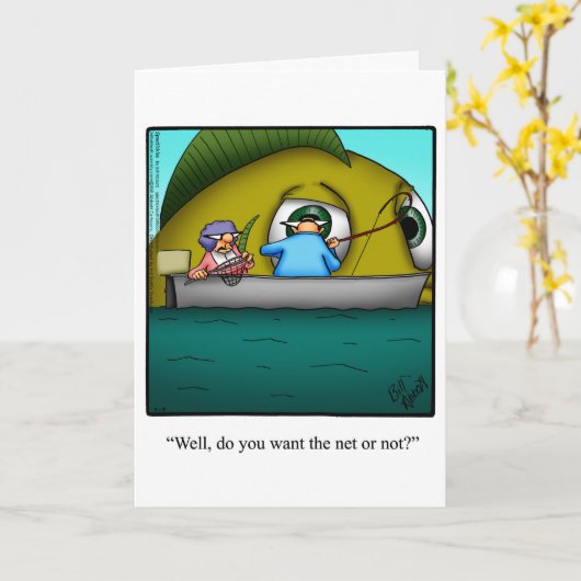 退職後おもしろいのユーモアあいさつカード カード (黄色い花)