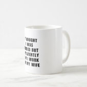 退職後おもしろいのユーモア夫妻 コーヒーマグカップ (正面右)